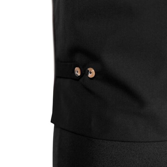 Mens 42R Wool Vest Brown Blue Yellow Plaid Waistcoat Preppy Casual Formal Party - Picture 10 of 10